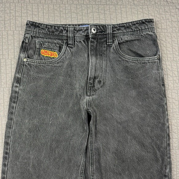 Empyre Jeans Men 28 (30x27) Black Faded Skater Relaxed Loose Grunge - Picture 2 of 13